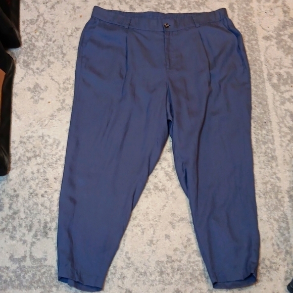 Torrid Linen Blend Trousers 20 NWT slate blue - Picture 9 of 9